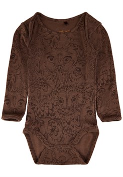Soft Gallery Bob body, LIMITED AOP Owl wool - Cocoa Brown
